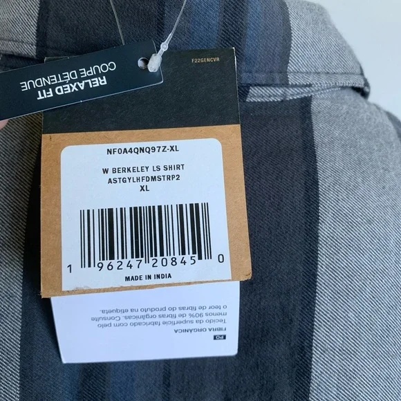 The North Face Berkeley women’s XL gray black LS shirt - Picture 4 of 5